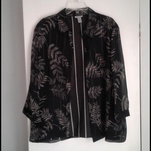 Blouse with shell.  23 inches across